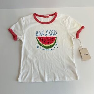 Nwt Mother The Itty Bitty Ringer Tee Watermelon Bad Seed Graphic T Shirt XS Y2K‎
